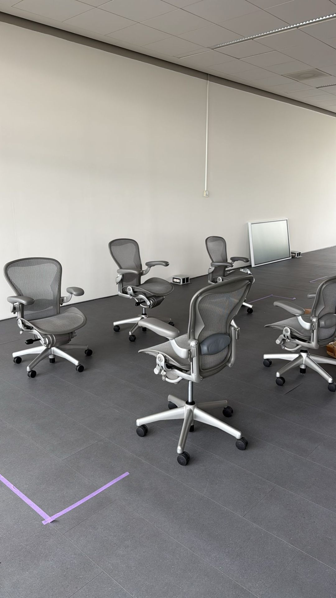 Aeron chairs lined up